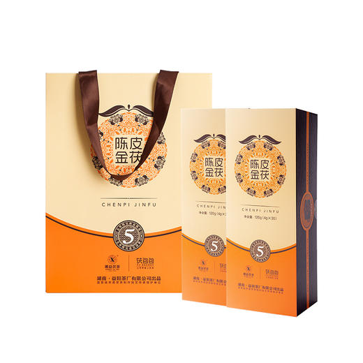 黑茶 湘益 陈皮金茯 2020年 240g 两条装 商品图5
