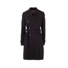BURBERRY 巴宝莉 女士肯辛顿版型 – 中长款 Heritage Trench 束腰风衣 黑色 8027934 A1189 商品缩略图0