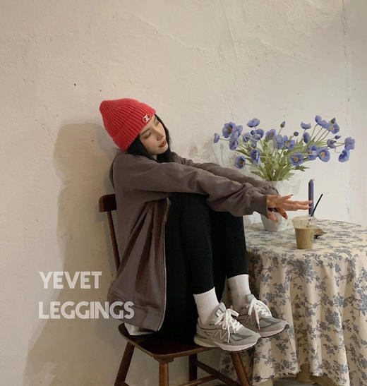 百搭美腿 显高10cm」YEVET鲨皮纹路小脚百搭皮裤 瘦腿塑形 3D提臀 贴身不掉档 防水透气裤子 保暖 厚薄 拉升大长腿打底裤 商品图9