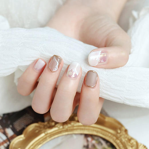 【清尘】山丘纹晕染美甲