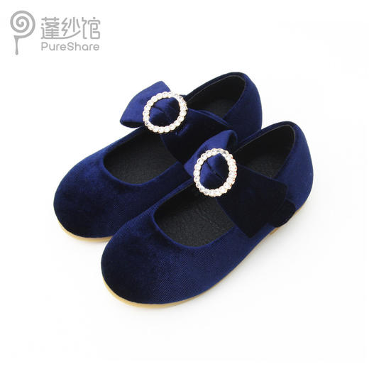 非质量问题不退换哦~pureshare 女童平底鞋新款秋冬丝绒面玛丽珍可爱舞蹈鞋单鞋-绒面玛丽珍单鞋 商品图4