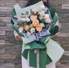 幸福守候    11朵香槟玫瑰，尤加利桔梗搭配。（3043） 商品缩略图0