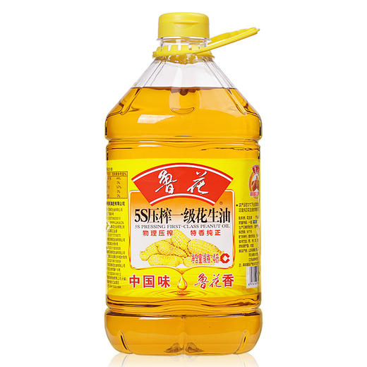 鲁花5S压榨 一级花生油  4L/桶  食用油粮油 商品图0