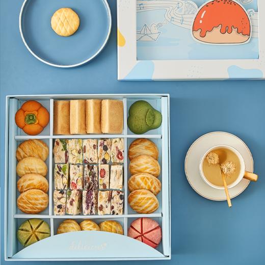 雅觅 雪花酥抹茶椰凤梨酥曲奇综合糕点礼盒律动时光850g 35枚办公室休闲零食早餐茶点心 送礼佳品 商品图2