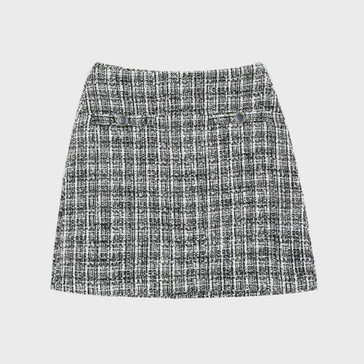 韩国MIXXO秋冬小香风套装粗花呢迷你裙短裙JPY带授权招加盟代理 商品图4