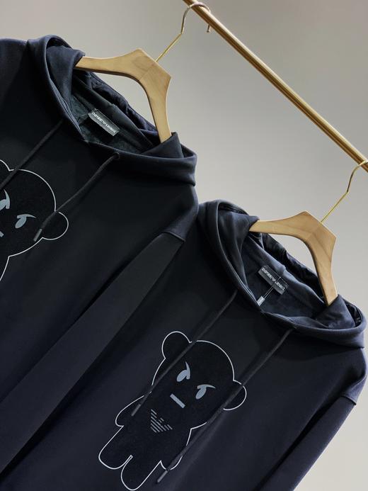 点此购买阿玛尼男女小熊加绒连帽卫衣左168056