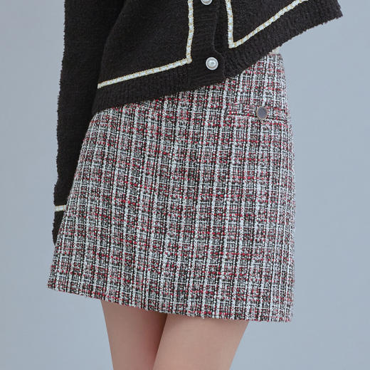 韩国MIXXO秋冬小香风套装粗花呢迷你裙短裙JPY带授权招加盟代理 商品图2