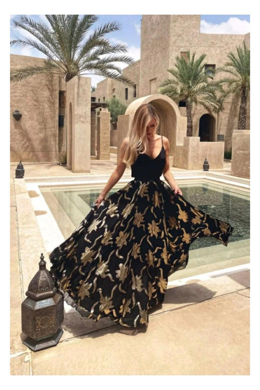 CG｜Grace Maxi Silk Skirt [真丝超大摆双侧开叉半身裙] 商品图2