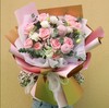 花好月圆   11朵戴安娜玫瑰，2朵乒乓菊，桔梗尤加利搭配（3042） 商品缩略图0