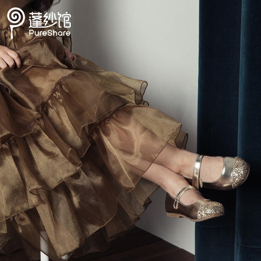 非质量问题不退换哦~pureshare 女童公主鞋新款亮片软底可爱软底宝宝儿童单鞋-水晶软底公主鞋 商品图3