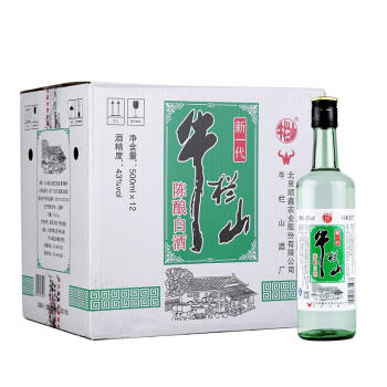 牛栏山 新一代 陈酿 43度 500ml*12瓶 光瓶 整箱装 商品图0