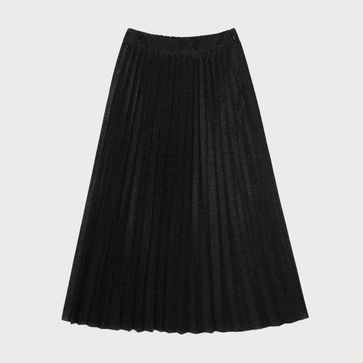 韩国MIXXO百搭经典A字百褶长裙纯色秋冬JPY带授权招加盟代理 商品图4