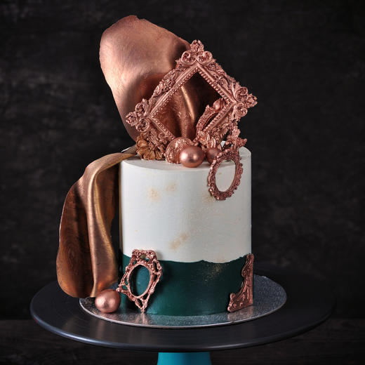 Couleur Violet 「雅丽的古典」乳酪霜奶油生日蛋糕【特高款】 商品图0