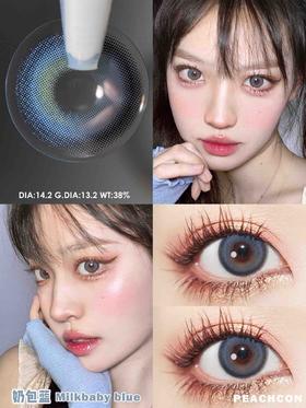 Peachcon奶包蓝 14.2mm 硅水凝胶 年抛【缺货多 下单前请先咨询客服库存详情】