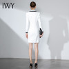 IWY/白色长袖连衣裙NQ18-W 商品缩略图3