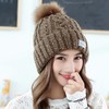 【针织帽】*户外防寒针织帽韩版时尚毛球帽可爱保暖帽子 商品缩略图3