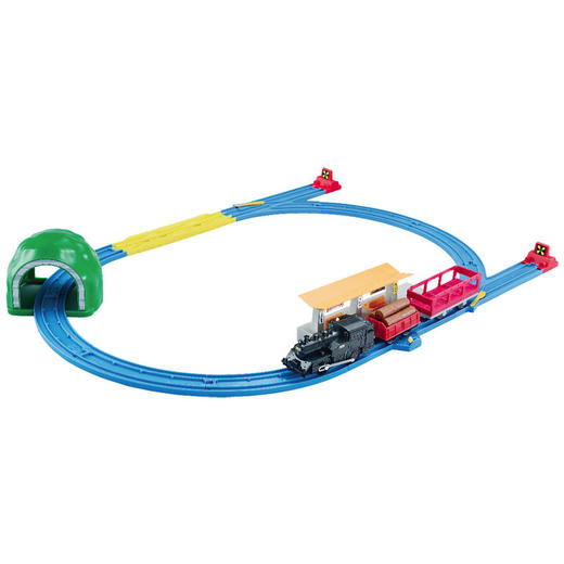 TOMY多美卡三节电动火车轨道套装儿童男孩玩具蒸汽火车套组117155 商品图1