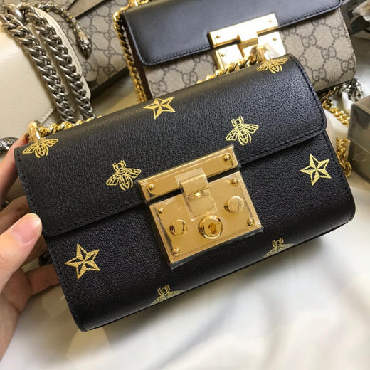 GG蜜蜂小方包，黑白两色 商品图0