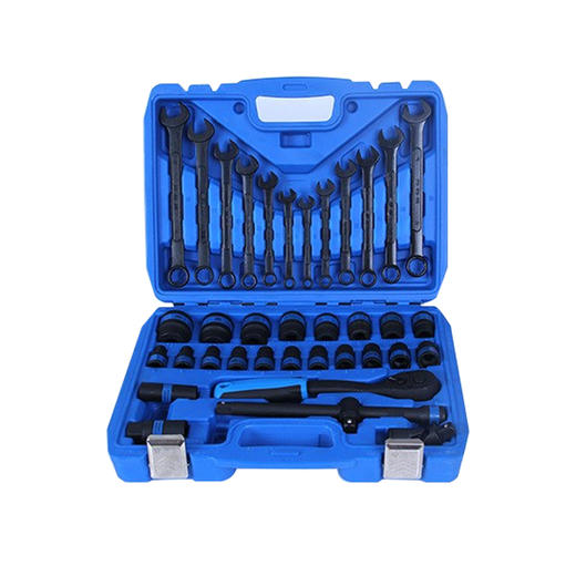 青海湖发黑扳手套筒组套37件套pc汽车棘轮套筒工具组合汽修工具扳手组套修理五金套装 商品图0