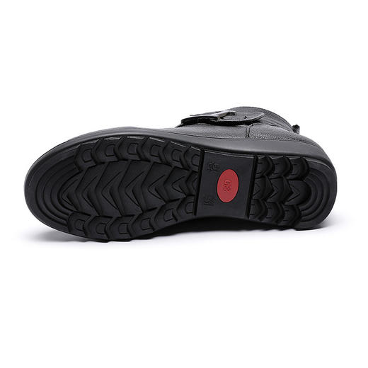 MLD8901新款优雅气质真皮加绒保暖平底防滑棉鞋TZF 商品图4