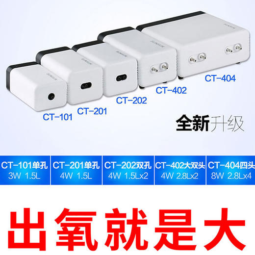森森超静音增氧泵家用充氧泵鱼缸增氧机小型打氧机养鱼鱼缸氧气泵 商品图2