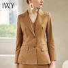 IWY/驼色长袖西装马甲长裤三件套装193077C1P1M1 商品缩略图1