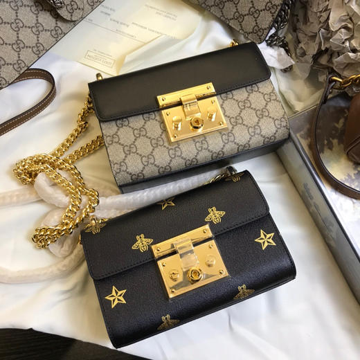 GG蜜蜂小方包，黑白两色 商品图1