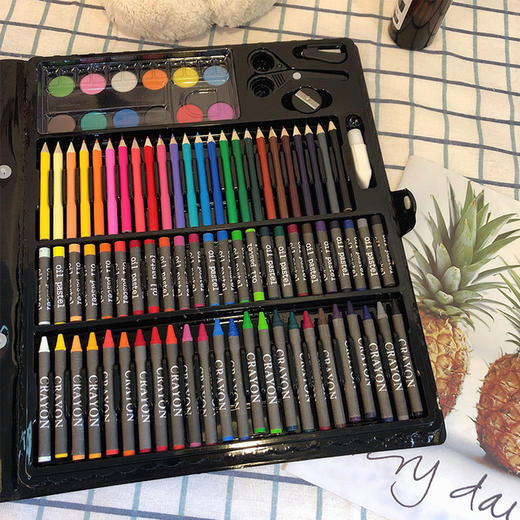 儿童150件画笔套装幼儿园画画蜡笔小孩学生美术用品绘画彩笔文具 商品图2