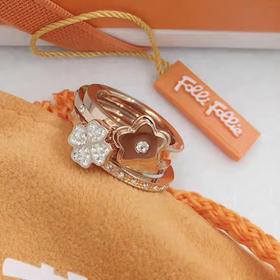 芙丽芙丽/Folli Follie 爱心四叶草四件套戒指环女戒指套装戒指