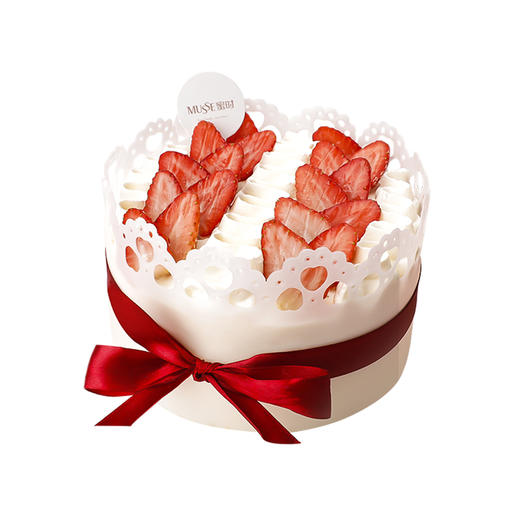 芭比颂barbiecreamcake草莓奶油蛋糕纯乳脂奶油新鲜草莓奶油蛋糕完美