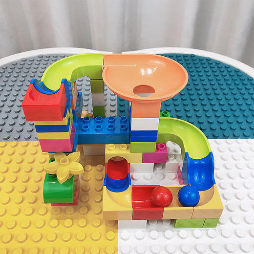 万高儿童多功能积木桌益智力玩具幼儿园宝宝大颗粒积木游戏学习桌 商品图7