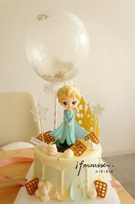 「女孩」城堡气球艾莎 冰雪奇缘 女王