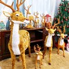 *圣诞麋鹿绒毛仿真鹿梅花小鹿圣诞树装饰品 橱窗场景布置道具 商品缩略图1