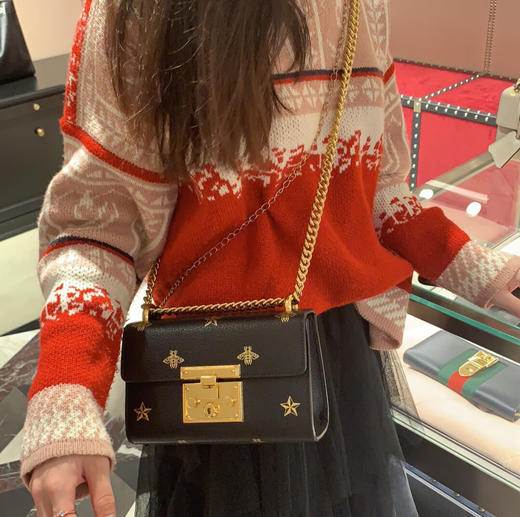 GG蜜蜂小方包，黑白两色 商品图2