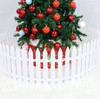 *圣诞树围栏 圣诞节装饰栅栏 1.2米/1.6米白色塑料栅栏 场景布置 商品缩略图3