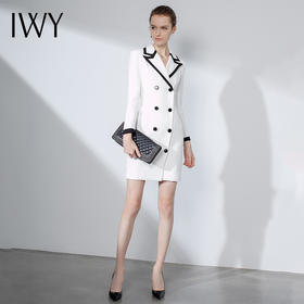 IWY/白色长袖连衣裙NQ18-W