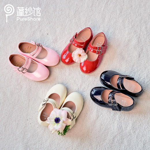 pureshare 女童单鞋新款秋冬英伦学生小皮鞋软底儿童公主鞋 商品图5