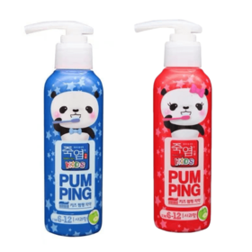 LG죽염 키즈 펌핑 치약 사과향160g