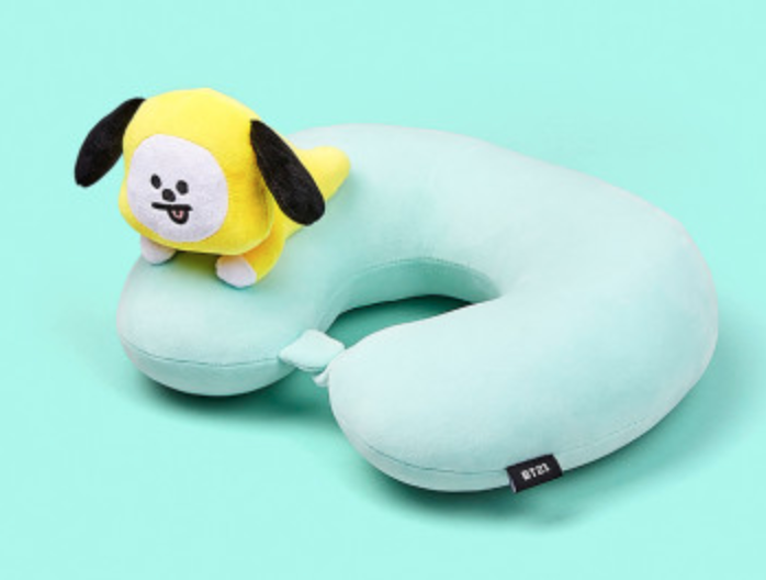 韩国 可爱Line Friends BT21 CHIMMY娃娃脖子颈垫JPY带授权招加盟代理