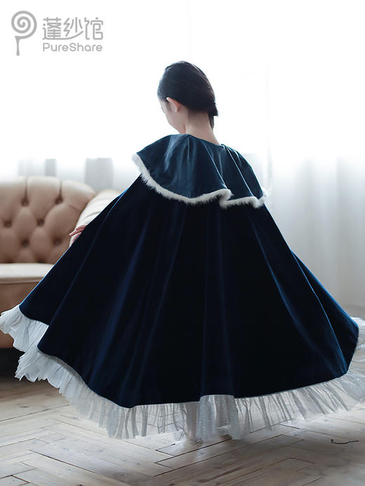 【云优选 】 pureshare 艾莎公主裙冰雪奇缘女童宝宝连衣裙秋冬装圣诞礼服生日-冰雪礼服裙 商品图2