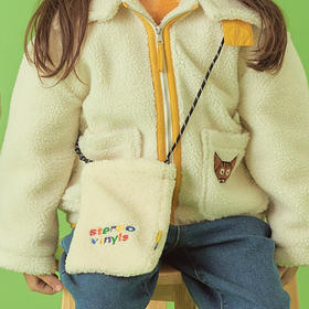 KIDIKIDI [Stereo Vinyls Kids] 儿童包袋  彩虹印花羊羔绒防水袋JPY带授权招加盟代理