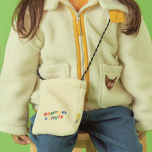 KIDIKIDI [Stereo Vinyls Kids] 儿童包袋  彩虹印花羊羔绒防水袋JPY带授权招加盟代理 商品图0