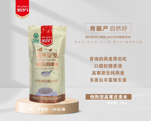 【煮粥煮饭】快熟皮燕麦米 750g/袋 商品图2
