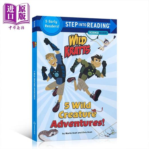 【中商原版】Step Into Reading2：5 Wild Creature Adventures 阅读进阶2级：动物兄弟5个冒险故事 儿童科普 平装 英文原版 3-6岁 商品图0