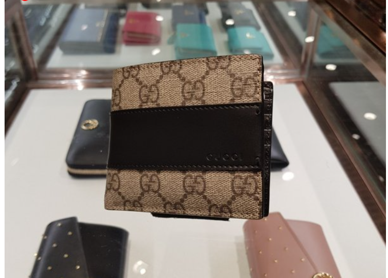 奥莱Gucci伊甸园GG Supreme双折钱包451240 KGDHN 9769JPY带授权招加盟代理
