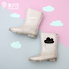 非质量问题不退换哦~pureshare 女童雨靴新款秋冬儿童宝宝可爱柔软水晶闪闪雨靴 商品缩略图2
