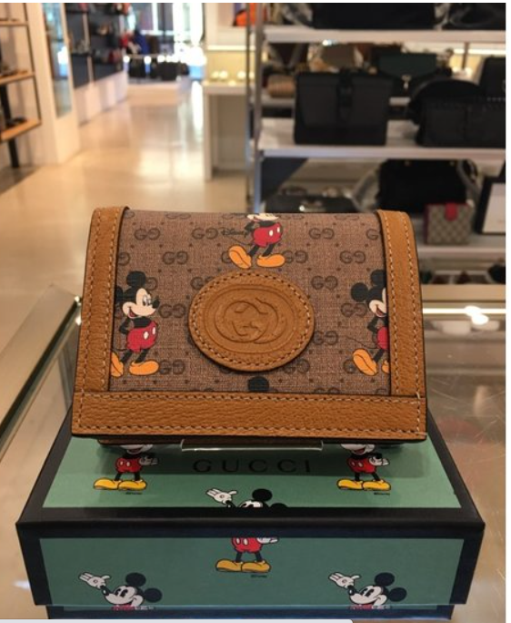 奥莱Gucci迪斯尼x Gucci名片夹钱包(602534 HWUBM 8559)JPY带授权招加盟代理