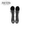 西村名物2020冬季新款女靴牛皮潮流系带长筒马丁靴T20DQ41211 商品缩略图2