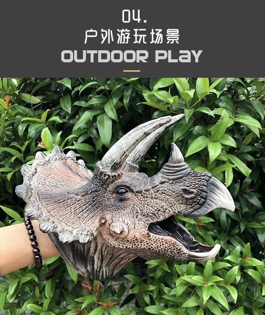 迪杰熊儿童恐龙玩具软胶手偶仿真模型 商品图3