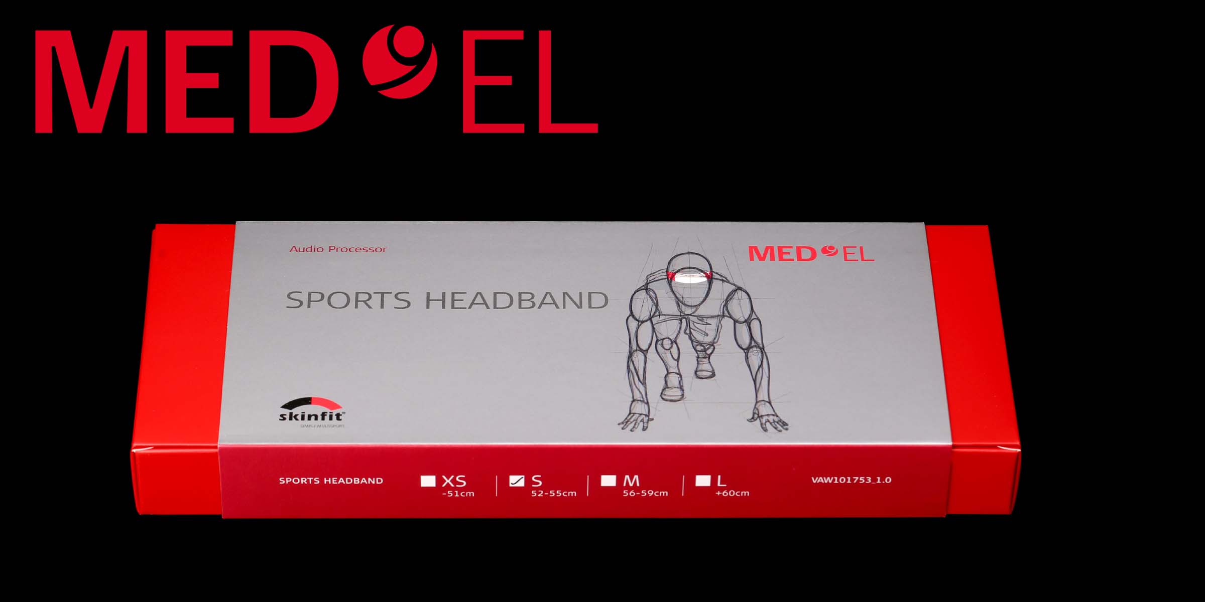 运动头带 用于固定处理器（如耳蜗的耳背机OPUS2 XS，一体机RONDO、RONDO2、RONDO3，声桥Amade），可在运动时稳定地固定体